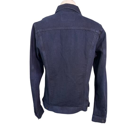 AG Adriano Goldschmied Men’s Denim Jacket Navy 100% Cotton Made in USA M - Picture 4 of 8